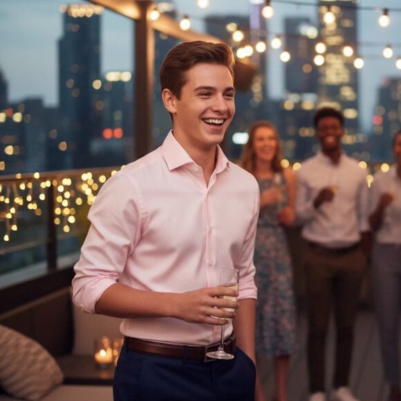 Expressmen 1MX Long Sleeve Pink Size Small/Petite - Picture 8 of 8